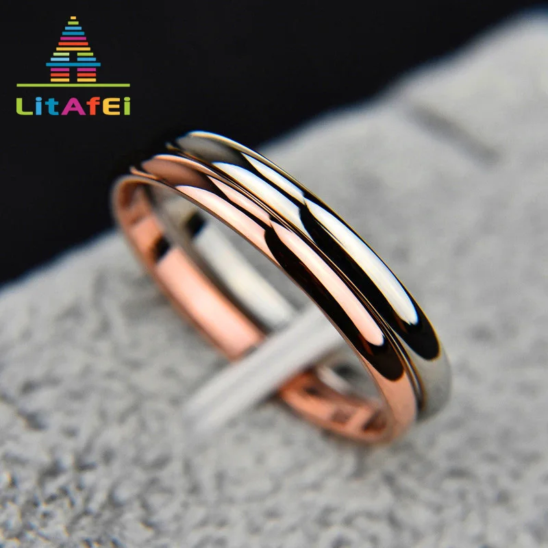 

Trendy Gold/Silvie/Rose Gold Ring Jewelry Geometric Round Rings for Women Engagement Wedding Jewelry Gift