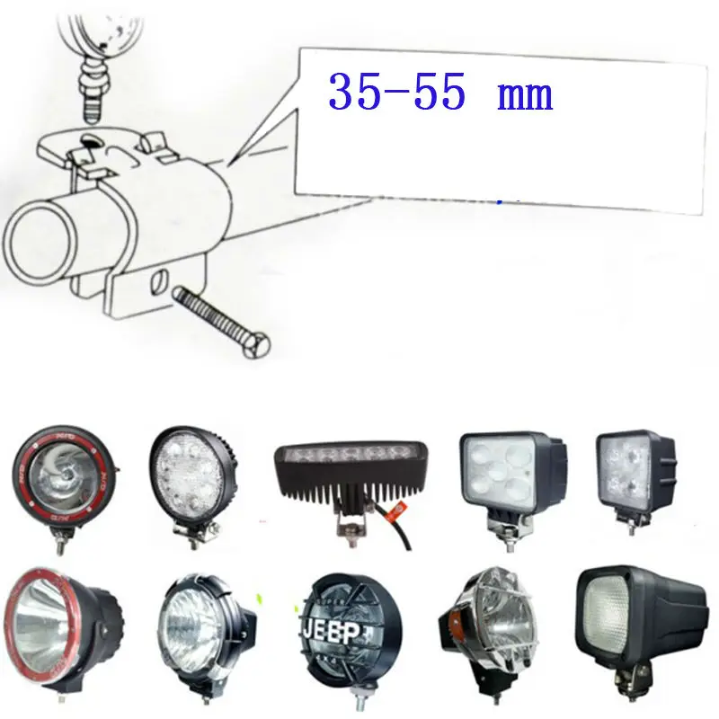 universal brackets for led offroad work driving light bar 1