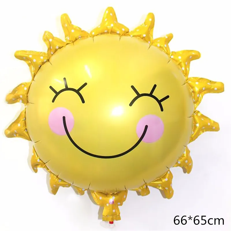 Large Rainbow Smile Sun Design Foil Balloons for Kids Birthday Summer Party Baby Shower Wedding Decoration Helium Air | Дом и сад