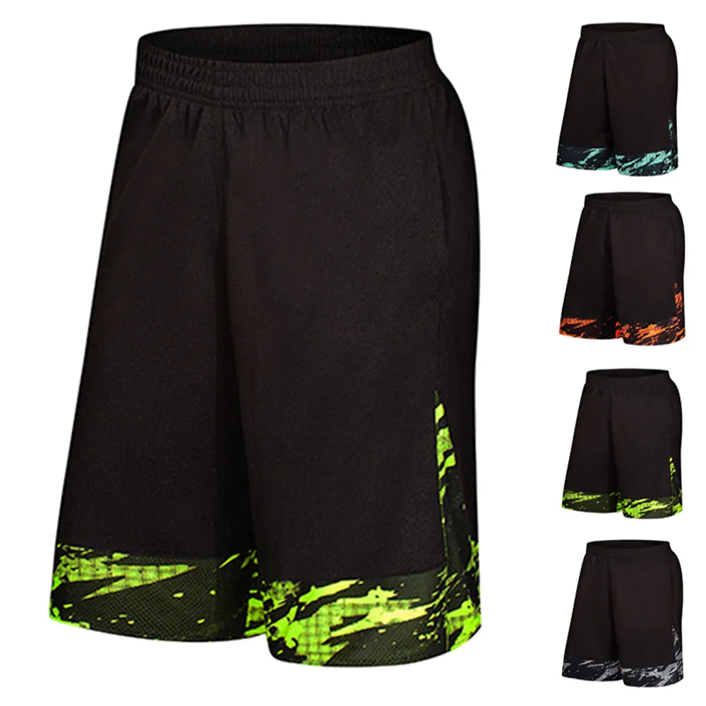 Летние мужские спортивные шорты Sweatband trunks дышащие фитнес пляжные спортивные беговые свободные брюки тренировочные брюки