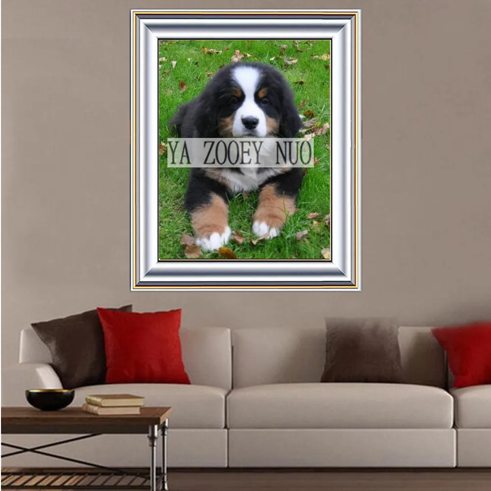 

YA ZOOEY NUO DIY Diamond Embroidery 5D Cross Stitch Animal Dog Square Drill Kits Pasted Crafts Needlework Home Decor H1670