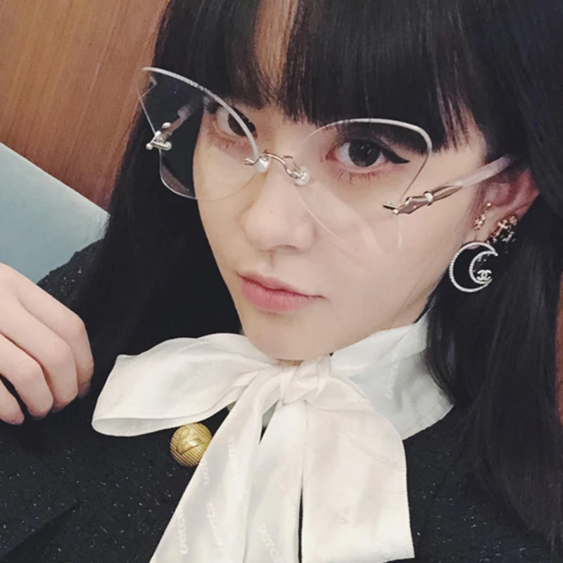 

ANEDF 2018 New Luxury Ladies Vintage Cat Eye Optical Glasses Frame Female Brand Eyeglasses Frame Women Butterfly Type Eyewear