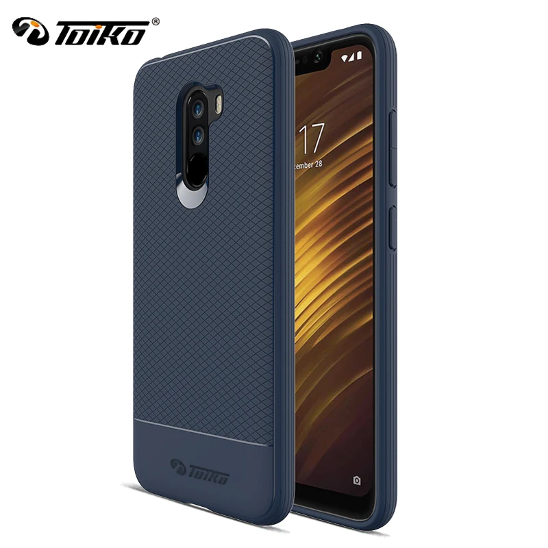 Мягкий ТПУ противоударный чехол toyko для Xiaomi Pocophone F1 тонкая задняя крышка Poco F1 ударный защитный бампер аксессуары для телефона оболочка