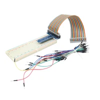Raspberry pi 2 MB-102 Solderless Prototype breadboard+40pin GPIO board +GPIO dupont line +65 Flexible jumper wires for orange pi