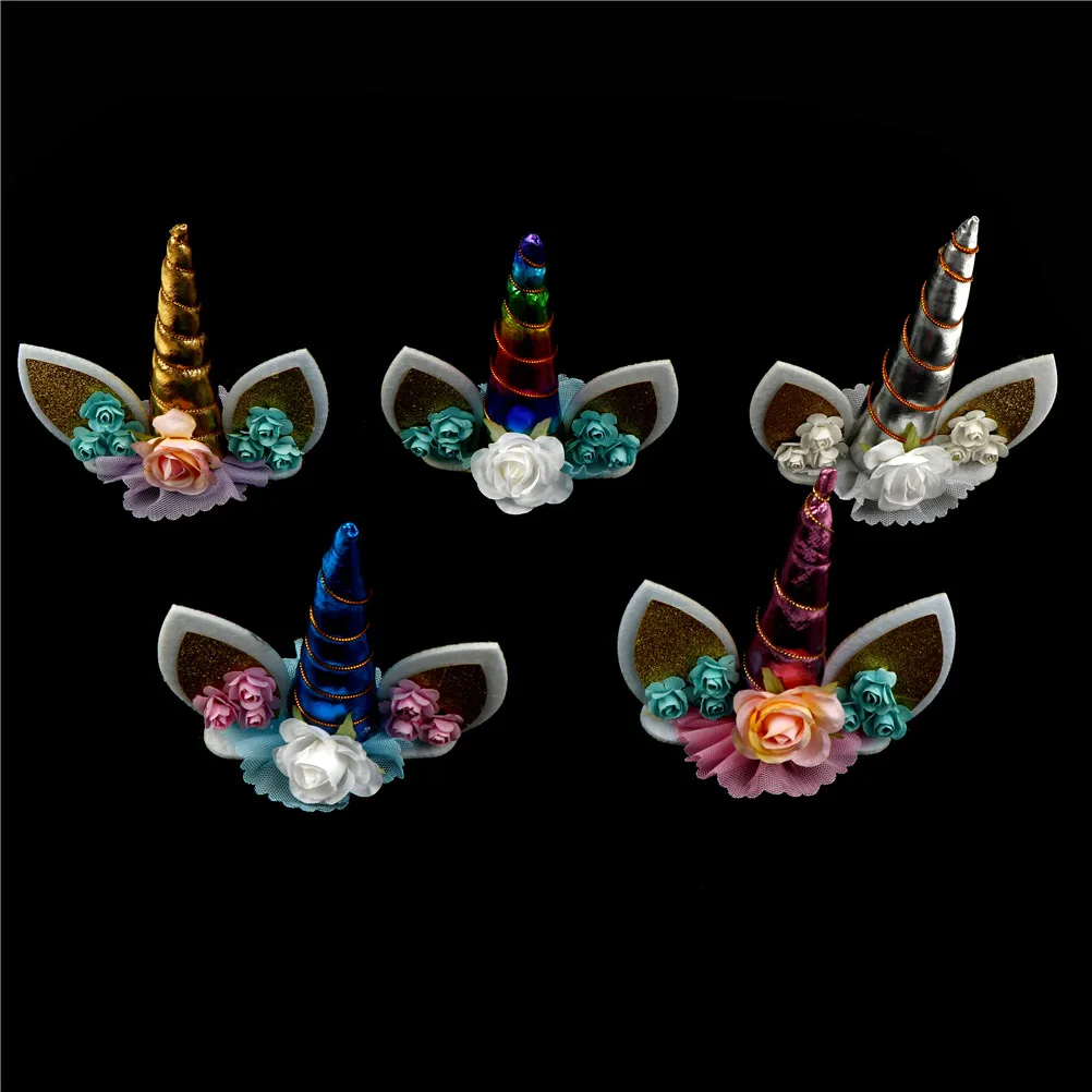 1pc 14cm Unicorn Horns headband,Girls Kids Felt Padded Unicorn headband