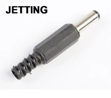 HOT 10Pcs DC Plug Male Electrical Socket Outlet DC-005 DC Outlet 5.5X2.1MM 5.5*2.1 Electronic Components