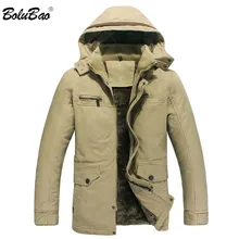 BOLUBAO, фирменная новинка, Мужская зимняя парка, куртка, теплая, толстая, мужская, одноцветная, теплая, с капюшоном, парка, мужская, ветрозащитная, пальто