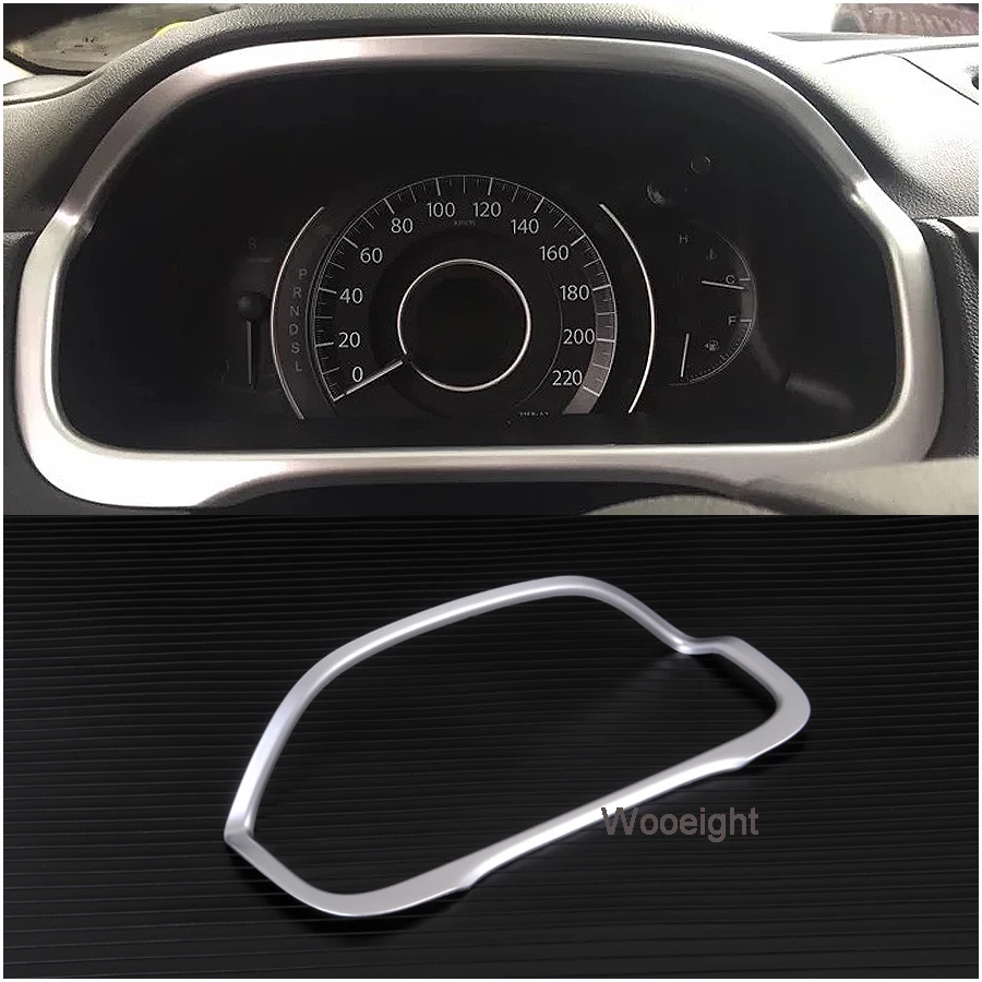Car Styling For Honda CRV CR-V 2012 2013 2014 2015 2016 ABS Chrome Dashboard Decorative Frame Cover (3)