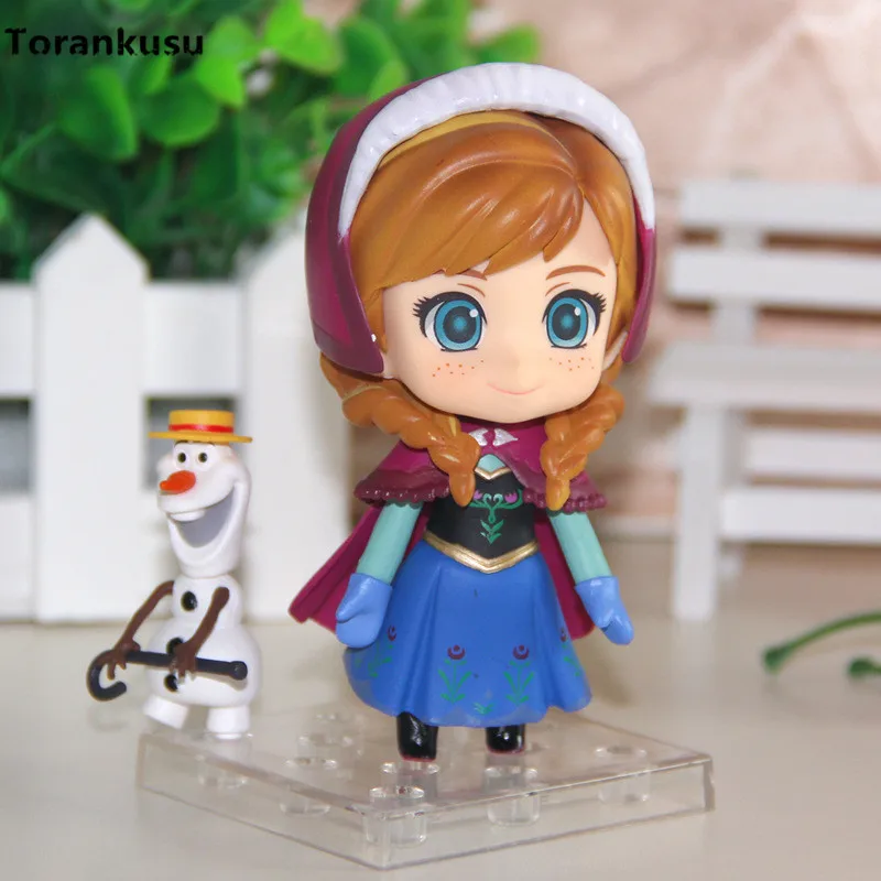 Принцесса снег фигурка принцесса Анна Nendoroid 550 ПВХ игрушки 10 см милые Ver. Аниме Анна коллекционер Brinquedos модель куклы Figma