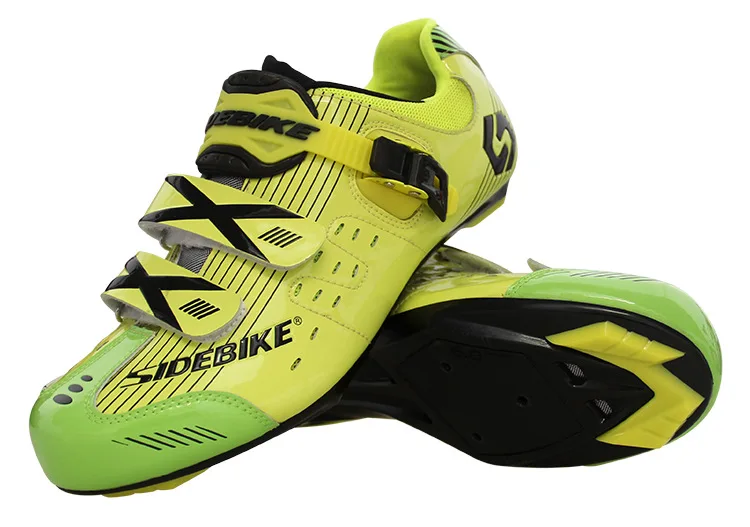 SIDEBIKE 4 Colors Men's Self-locking Cycling Shoes Road Bike Sneakers Non-slip Cycle Shoes with D-Link Buckle Zapatos Ciclismo