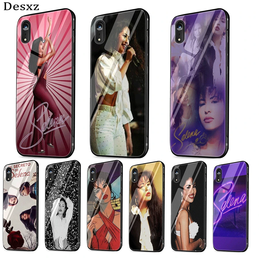 

Mobile Phone Case Cover For iPhone X XS Max XR 6 6S 7 8 Plus 5 5S SE Cover Selena Quintanilla Shell Glass