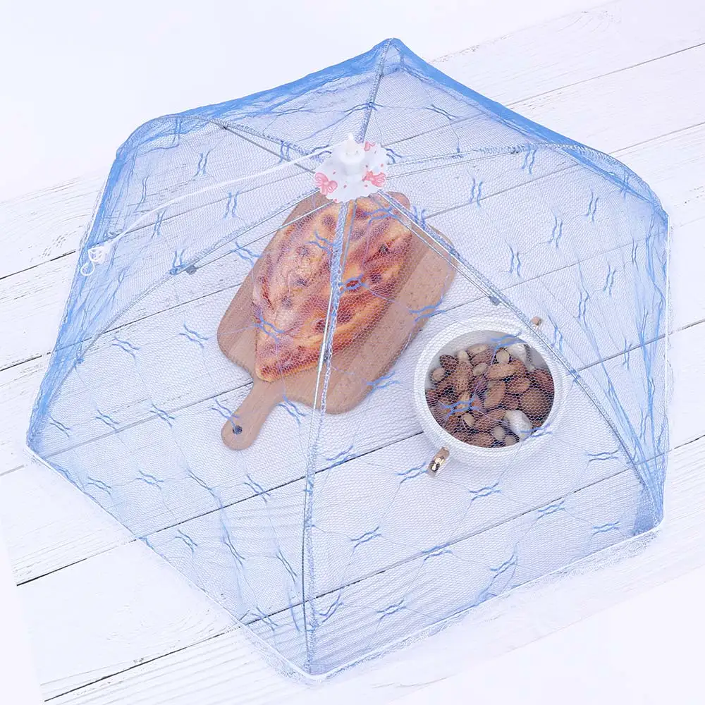 

1Pc Umbrella Style Food Covers Kitchen Folded Anti Fly Mosquito Picnic Kitchenware Lace Table Home Using Gadgets Cooking Tools