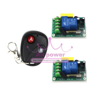 

Free Shipping Factory Sell Directly 220V 30A 1CH 2PCS Wireless Remote Control System /Switch & 1 Controller #Free Shipping