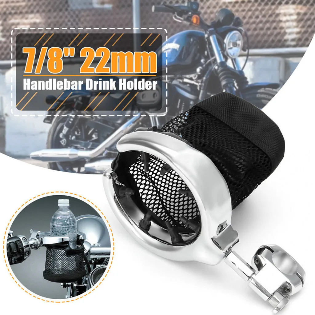 

Motorcycle/Bike/Motorbike Handlebar Cup Holder Stainless Steel Drink Mounted for Harley Honda Yamaha