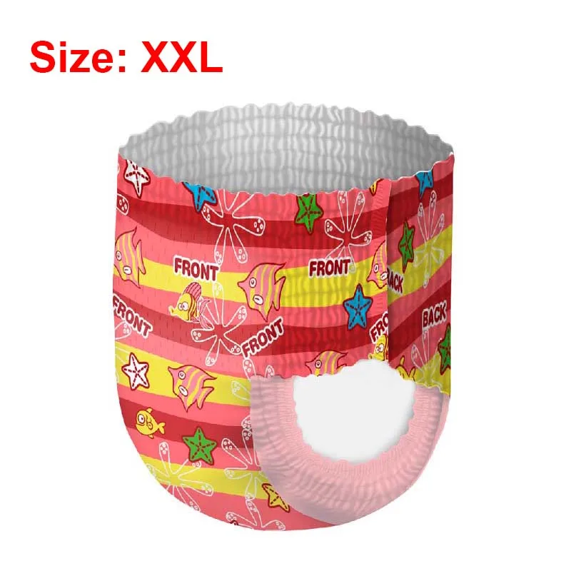 Baby Swim Disposable Diapers Panties Adjustable Waterproof Cloth Swimming Pant Boys Girls Leakproof Nappies Pool Trunks - Цвет: Girl XXL