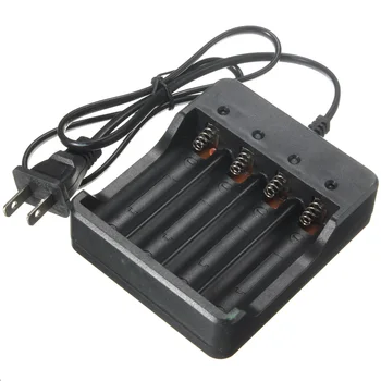 

Black Color Universal Electric Power Charger 1200MA 4x 18650 Li-ion Rechargeable Lithium Battery Smart Charger Indicator