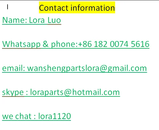 contact information