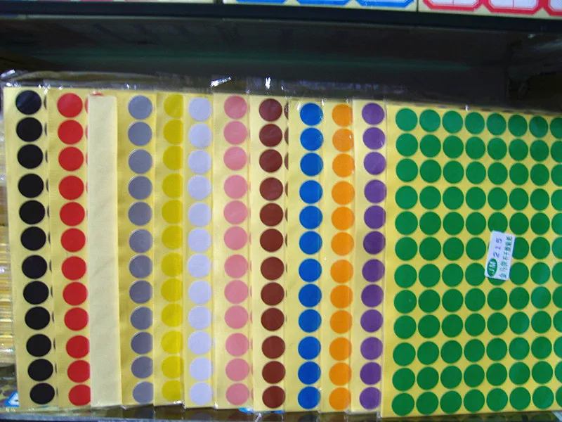 

Round sticker Wholesale sealing sticker Circle Round Color Coded Label Dot Sticker