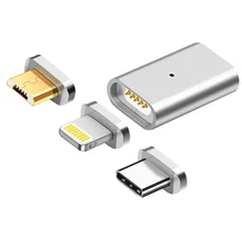 Металлический Micro USB Магнитный зарядный адаптер для передачи данных конвертер для SAMSUNG S9 S8 S7 Edge htc Xiaomi HUAWEI LG ASUS Android TYPE-C