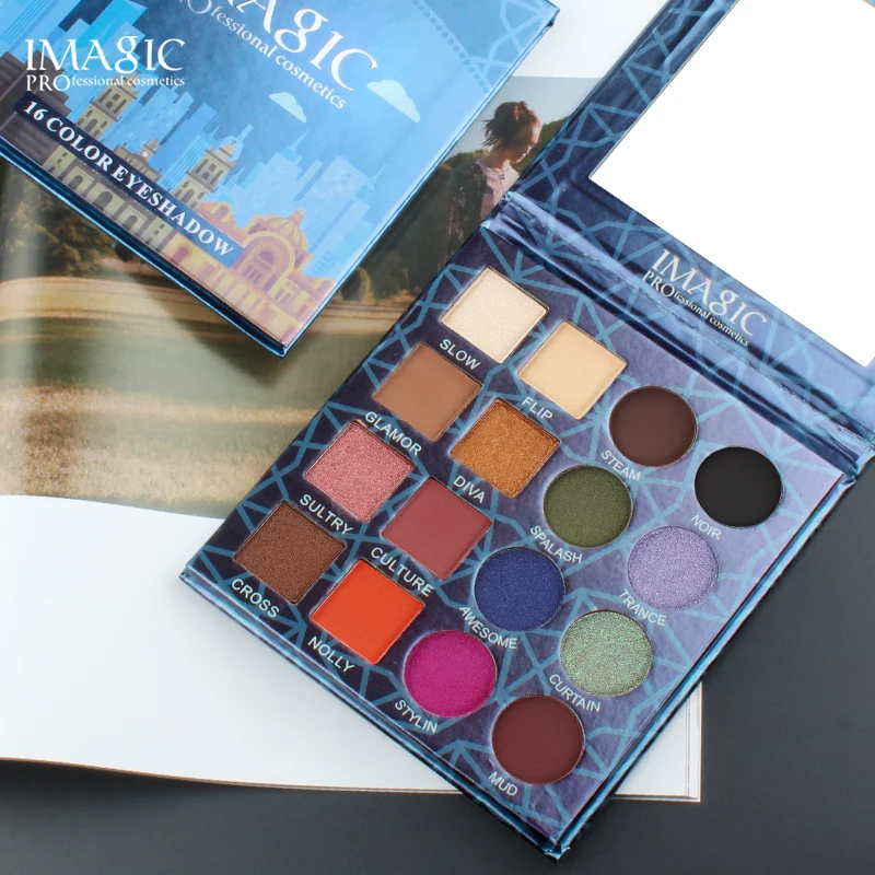 IMAGIC 16 цветов Палетка теней Макияж водостойкие долговечные тени для век Professional