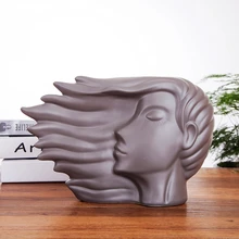 Модные фарфор женский Скульптура отвлеченный керамики Belle бюст украшением Книги по искусству и Craft Интимные аксессуары для дома и офиса Декор