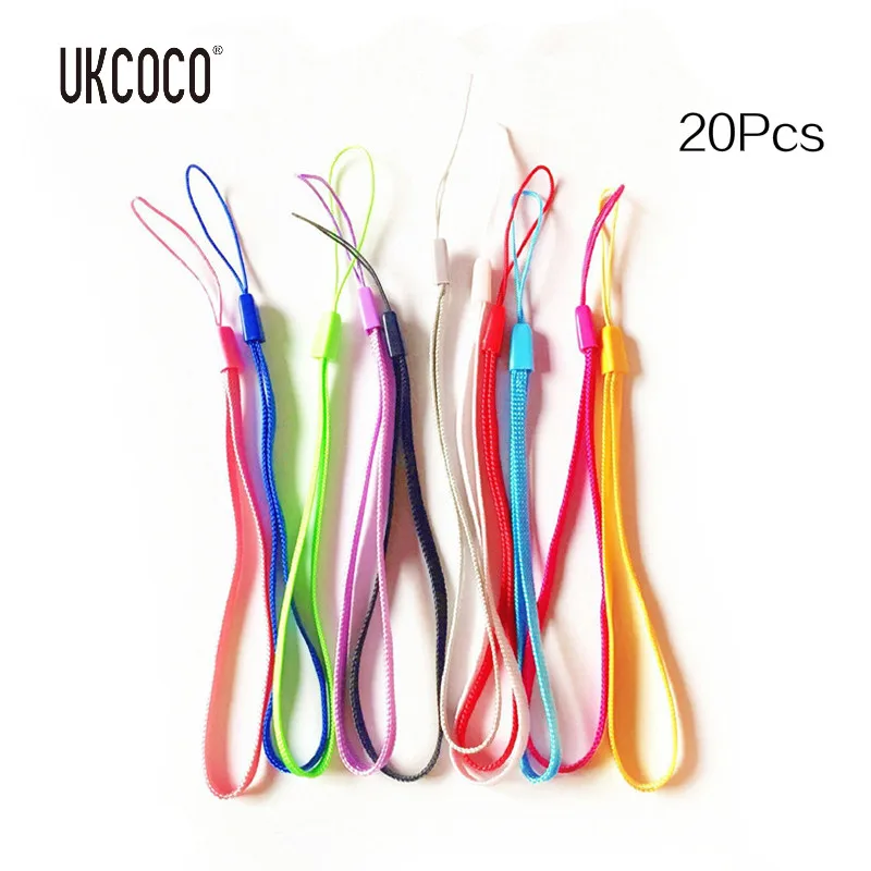 UKCOCO 20pcs Hand Wrist Straps String For Drives Keys Keychains ID Name