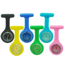 Высокое качество Фирменная Новинка Медсестра часы силиконовые Карманный Брелок Брошь медсестры смотреть Туника батареи медицинский кварцевые часы