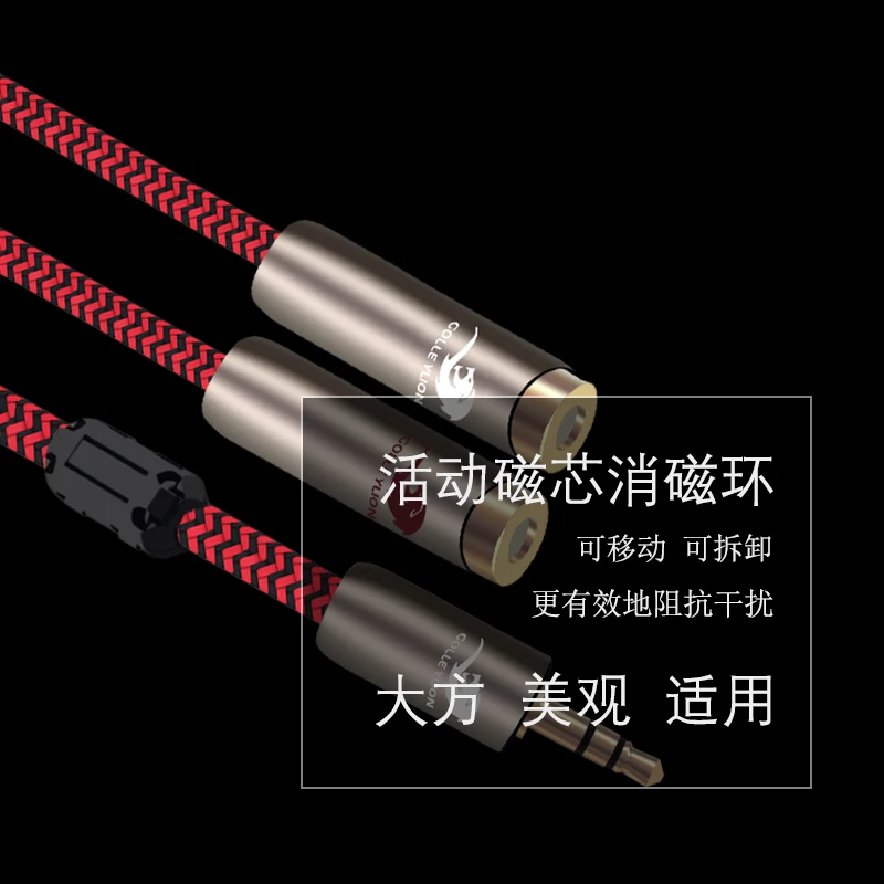 HIFI стерео аудио кабель AV 3 5 мм до 2 RCA Женский для ноутбука компьютера MP3 ТВ