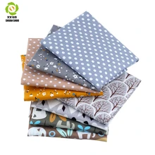 Shuanshuo/хлопковая салфетка в стиле пэчворк с героями мультфильмов и в горошек, ручная работа, стеганое шитье, платье для малышей и детей, размер 40*50 см, 8 шт./партия