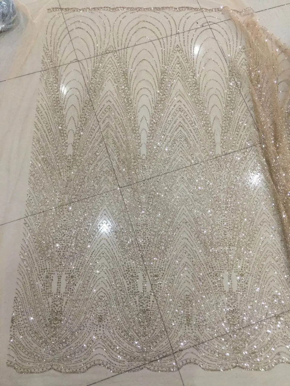 

Hand print glued glitter african tulle net lace/ SYJ-11251 african french mesh lace fabric for party evening dress