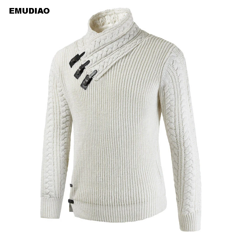 Turtle Neck Sweater Men Long Sleeve Knitted Pullovers 2019 Autumn Winter Soft Warm Basic Man Sweaters Streetwear Sueter Clothes