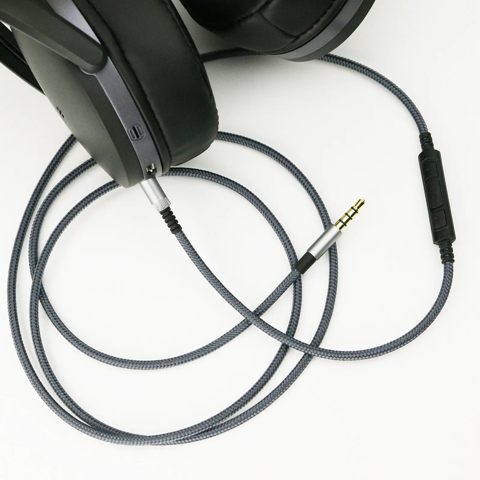 Кабель с микрофоном объем HD4.30 HD4.40 HD4.30i для Sennheiserr BT D4.50 BTNC Портативный Аудио плеер аксессуары