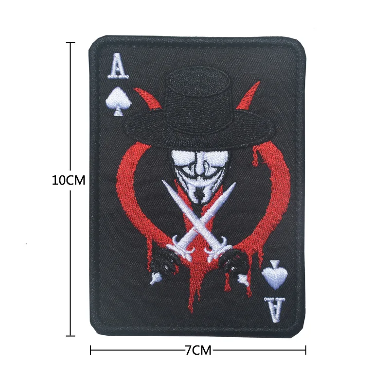 New Embroidered Armband Patch for Clothing Bag Hat Badges Patches Epaulettes Raven Warrior Punisher Mammon Viking