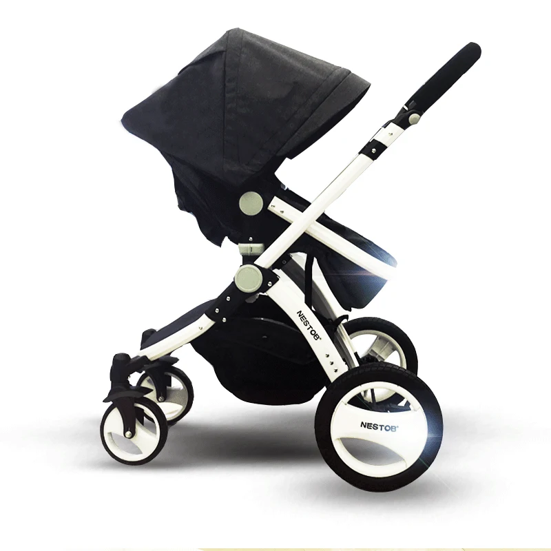 

High Landscape Baby Stroller Portable Shock Proof Foldable Infant Carriage Can Sit Can Lie Travel With Umbrella For 0-3T Newborn