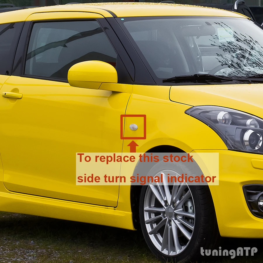 Дымчатый Динамический светодиодный боковой маркер указатель поворота для Suzuki Swift Splash Grand Vitara SX4 Jimny Ignis Wagon R APV Arena