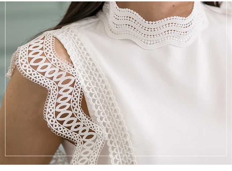 2019 новые летние элегантные, кружевные, лоскутные комплекты из двух предметов белые Блузы Топы Bodycon юбка в виде хвоста русалки Для женщин