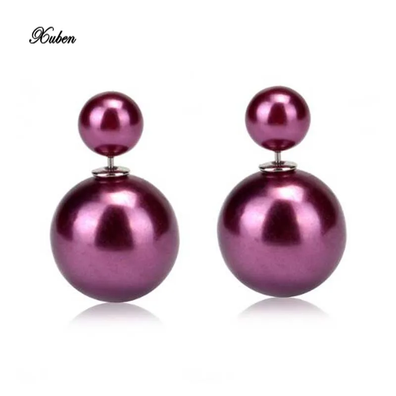 

XUBEN Brand pearl Earrings women Jewelry white Pearl Bridal Wedding Party brinco perola