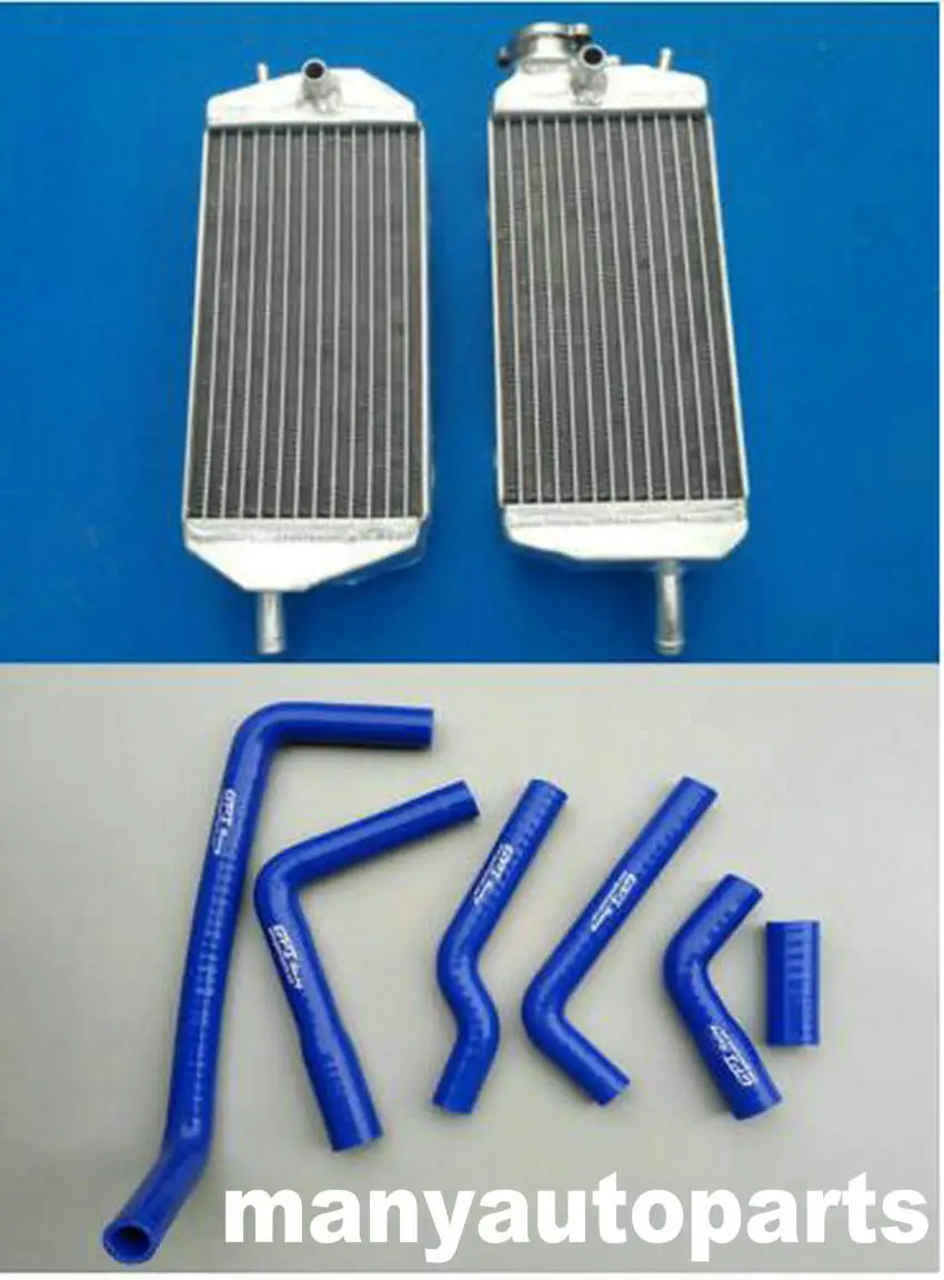 aluminum radiator &blue hose FOR Gas Gas MX/SM/EC 125/200/250/300 07 13