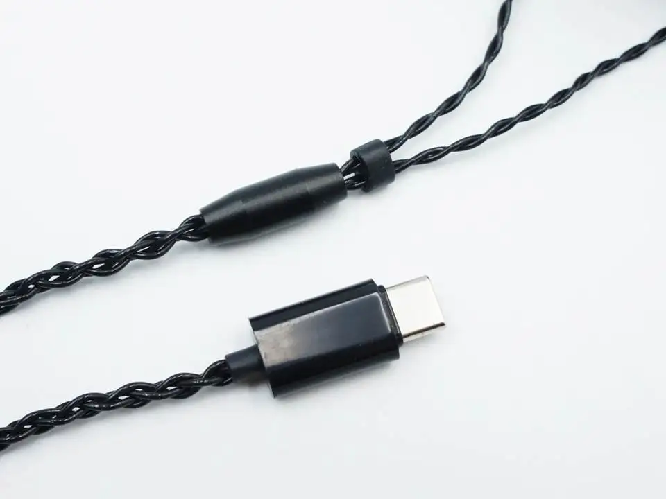 MMCX/2Pin 0,78 мм HiFi type-C USB C посеребренный кабель для обновления наушников