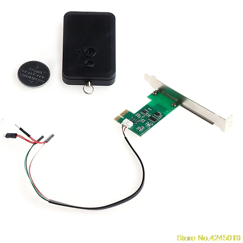 

2018 High quality Mini PCI-e Desktop PC Remote Controller 20m Wireless Restart Switch Turn On/OFF