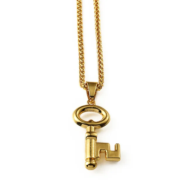 Mens gold key necklace Clearance