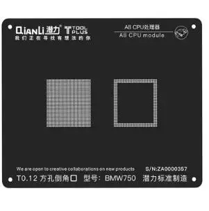 Buy QianLi BGA Stencil CPU IC Chips BGA Reballing Stencils A7 A8 A9 A10 A11 CPU Motherboard Repair for iPhone 6 7 8 X