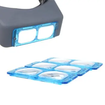 

DSHA New Hot 1.5X 2X 2.5X 3.5X Double Lens Head-mounted Headband Reading Magnifier Loupe Head Wearing 4 Magnifications