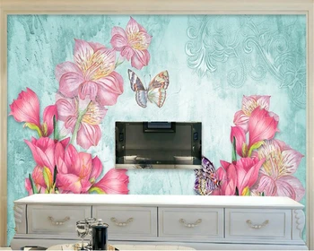 

beibehang Custom papel de parede 3d Dielian European retro papel mural hand-painted background wallpaper papier peint mural 3d