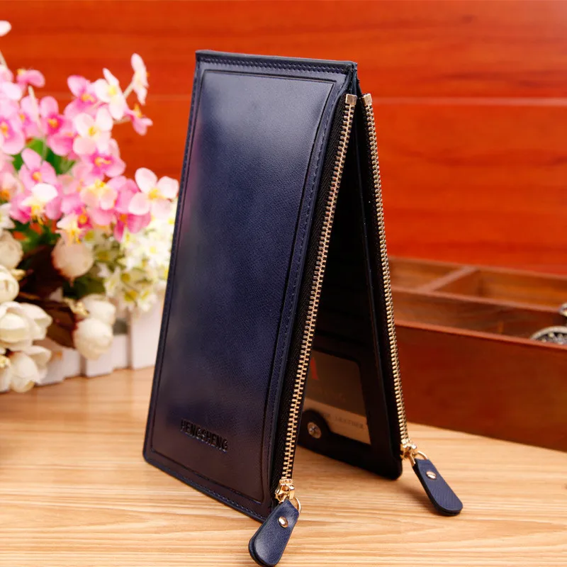  2016 New Fashion PU Women Wallets Leather Double Zipper Women Purses Multiple Fuction Wallet Handbags Card Holders Free J422 