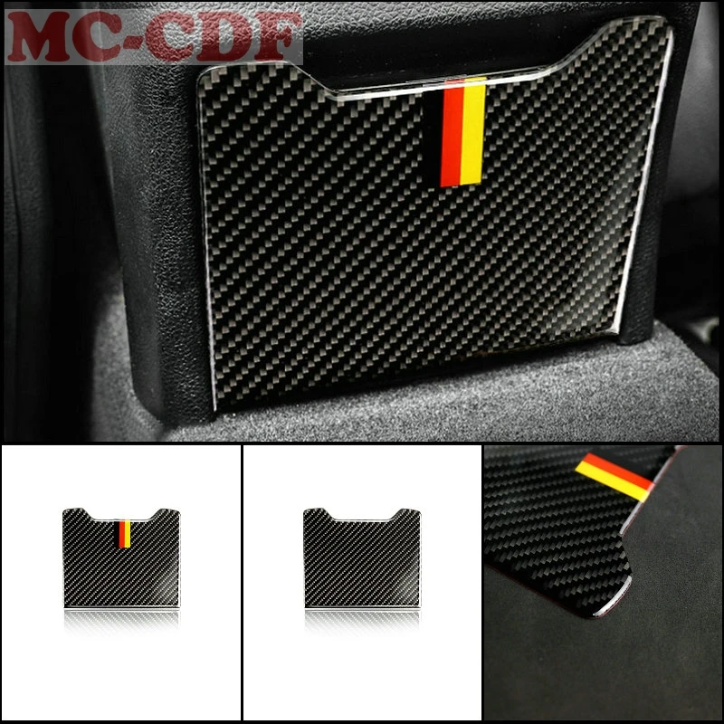 

Accessories Interior rear row Ashtray Panel Decoration Carbon Fiber Cover Trim For Mercedes Benz C Class W205 GLC X253 2015-2018