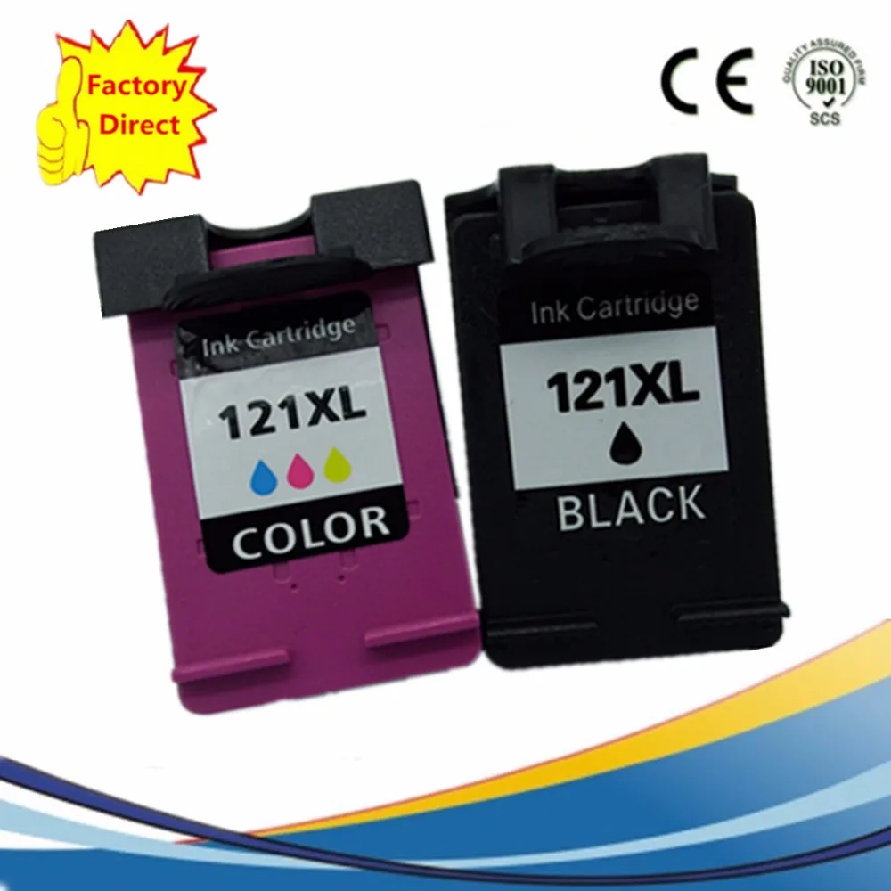 Картридж чернильный Восстановленный для струйного принтера HP121 XL 121XL HP121XL Photosmart