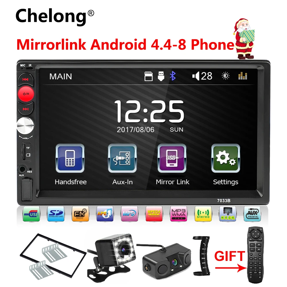 2 Din font b Car b font font b Radio b font Mirrorlink Bluetooth 2din font