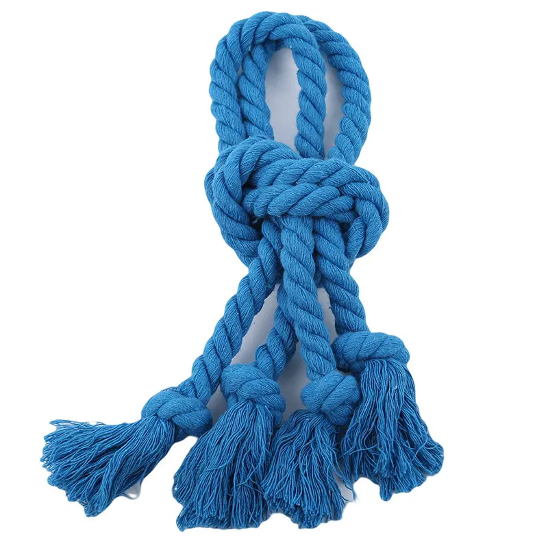 Горячая мода простой стиль галстук веревка ремни толстый хлопок занавес веревки штора ручной работы ремни хлопок шпагат одна полоса - Цвет: blue