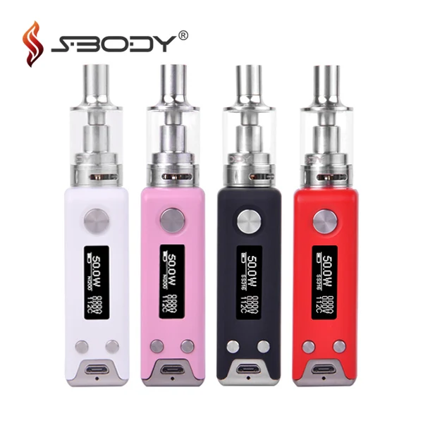 

Sbody Elfin 60w TC Box Mod kit atomizer tank Vape Mini E Cig Mods Built-in Electronic Cigarette vapeador mod vape mods vapers